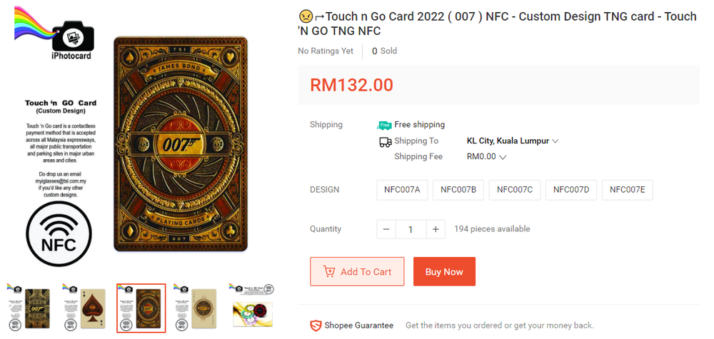 kad nfc,touch n go,enhanced tng