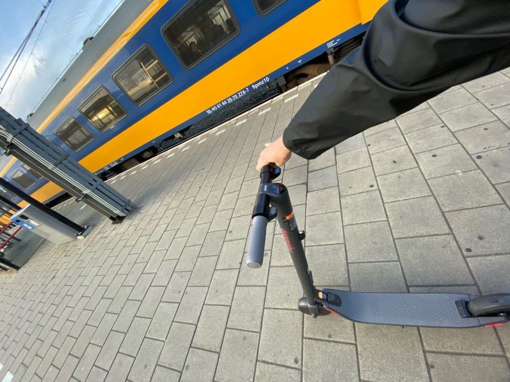 Electric Scooter on a train, Malaysia