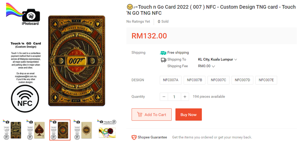 Touch N Go NFC Card is on sale, I guess : r/malaysia