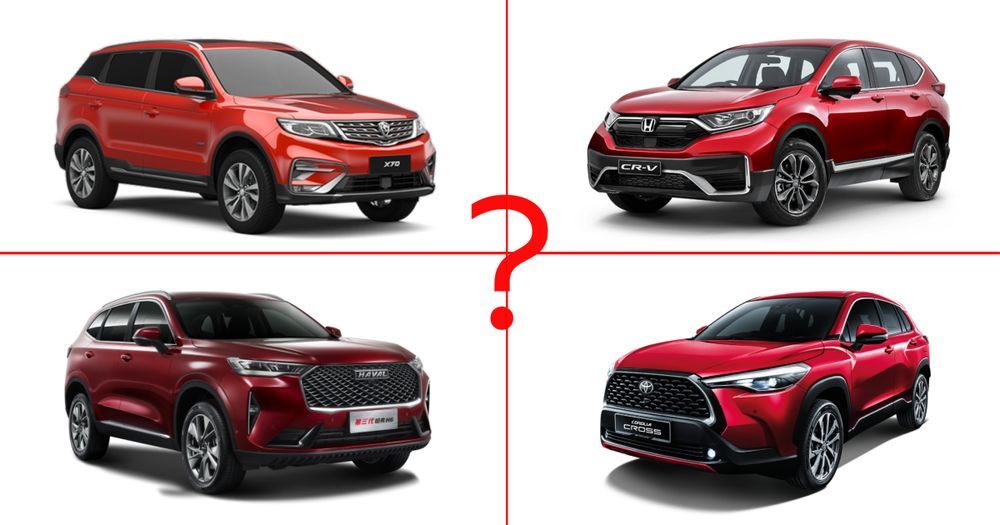 Proton X70 2020 vs Honda CR-V 2020 vs Toyota Corolla Cross 2021 vs ...