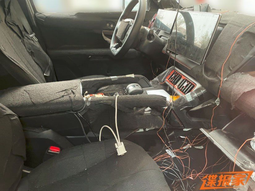 2023 byd pickup truck ev phev spy shot