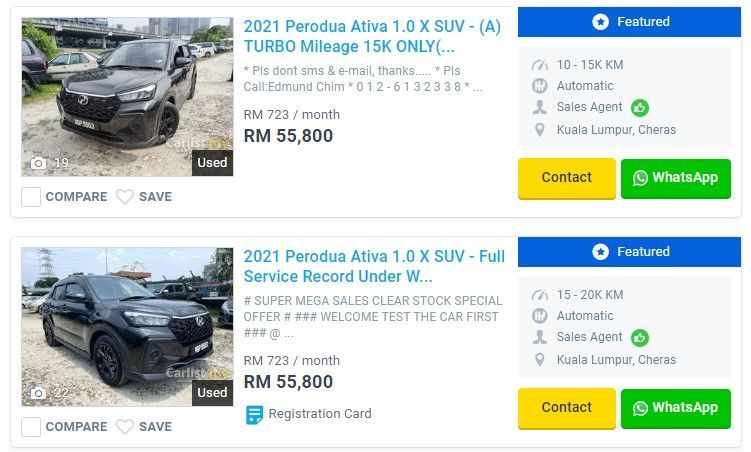 perodua ativa used price malaysia carlist carsome