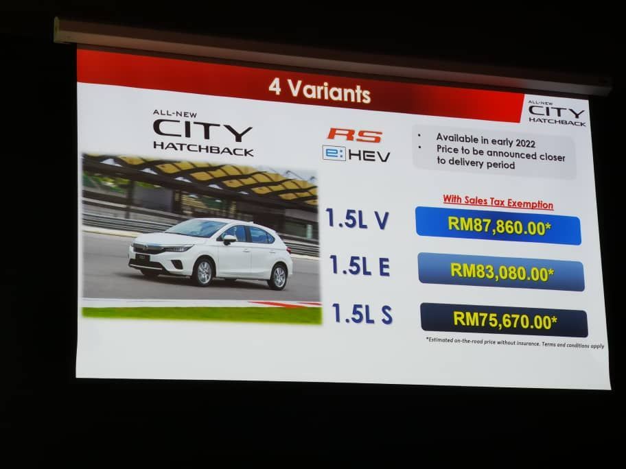 Honda hatchback malaysia city harga City Hatchback
