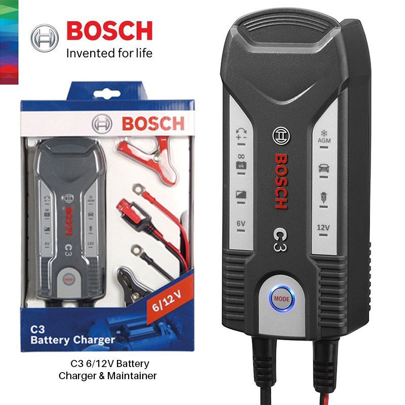 Bosch C3 and C7 Battery Chargers: Smart, safe and simple to use