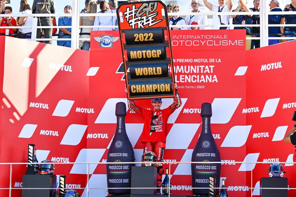 ducati motogp 2022 francesco bagnaia world champion