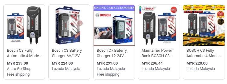 Bosch C3 Fully Automatic Smart Battery Charger For 6V & 12V