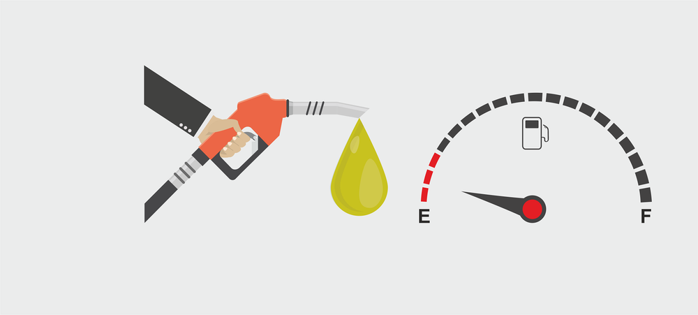 jimat minyak petrol, penggunaan bahan api yang kurang.