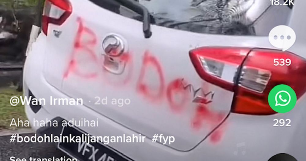Perodua Myvi,diconteng,Bodoh,Parkir merata,Cameron Highlands