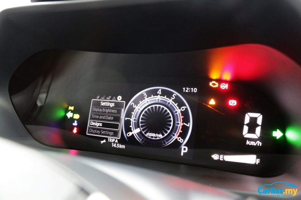 perodua ativa,kluster instumen,meter