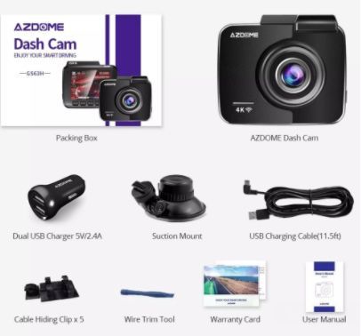 Dashcam Adzome M63H