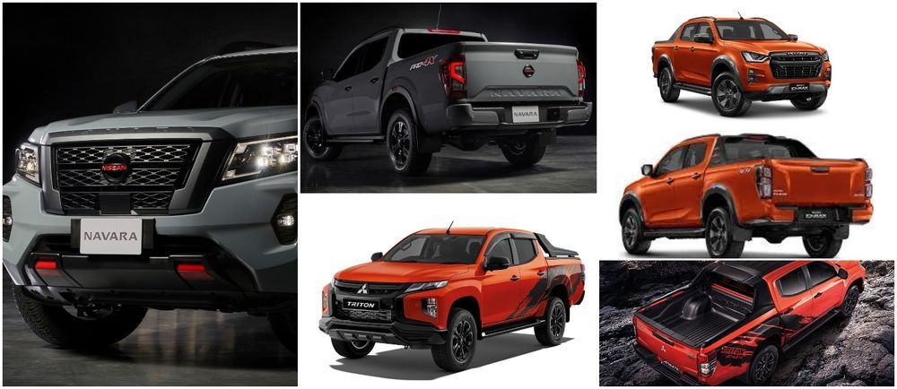 Nissan Navara Pro-4X, Mitsubishi Triton Athlete, Isuzu D-Max X-Terrain interior
