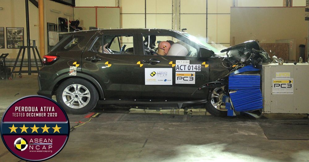 perodua ativa,asean ncap,5 bintang,crash test