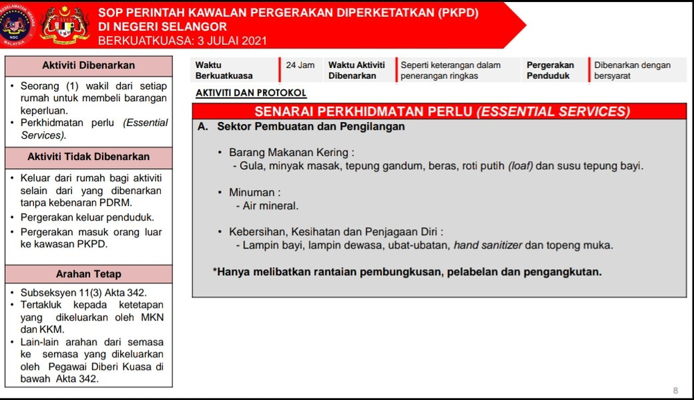 Pkpd perkhidmatan perlu Syarikat bukan