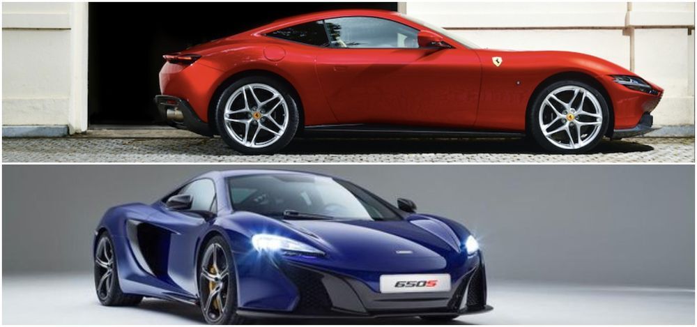 Ferrari Roma and McLaren 650S