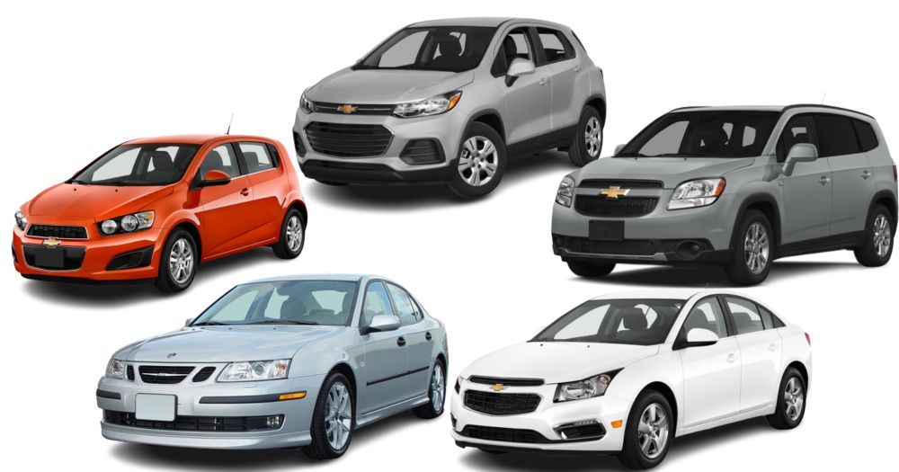 Chevrolet Cruze,Orlando,Sonic,Trax,SAAB 9-3,inflator airbag