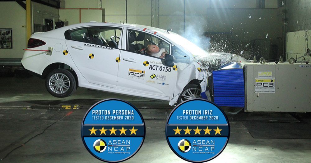 Proton Persona,Proton Iriz,ASEAN NCAP,Crash Test