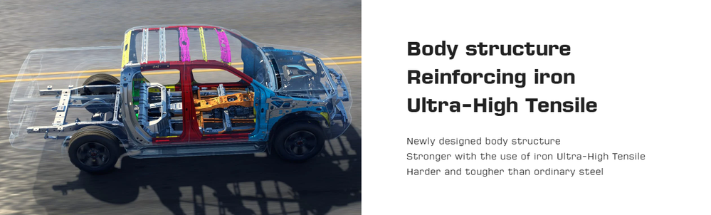 Isuzu D-Max 2020, besi high tensile, teguh