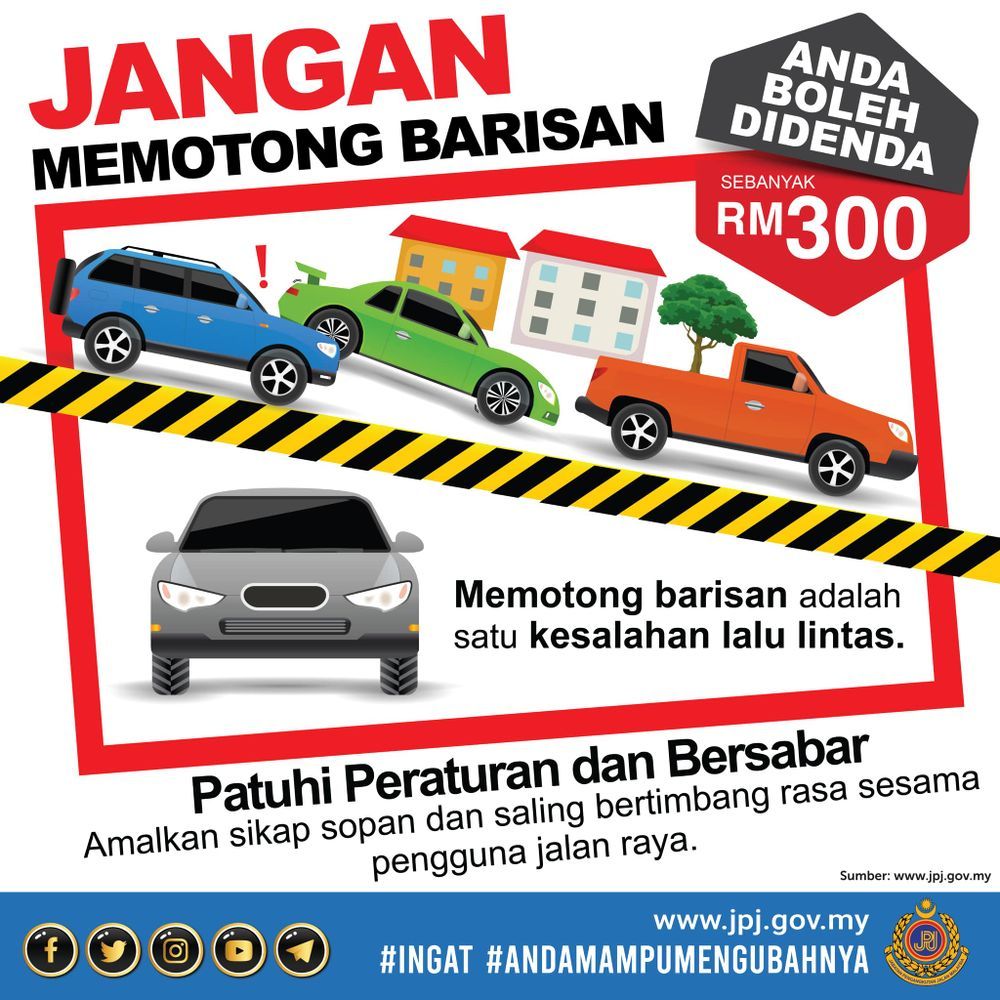 potong barisan,JPJ