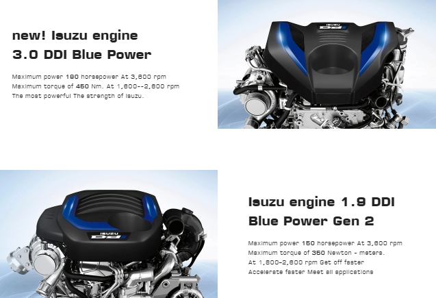 enjin Isuzu D-Max 2020, 3.0L DDi Blue Power Gen 2, 1.9L DDi Blue Power Gen 2