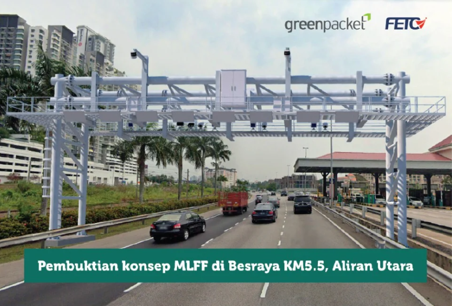 green packet,tol tanpa palang,FETCi,Besraya,Arah utara
