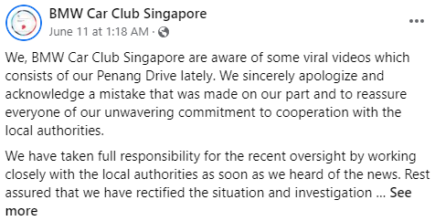 BMW car club singapore