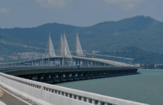 Penang second bridge, BMW convoy