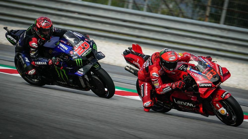 motogp 2022 bagnaia quartararo ducati yamaha