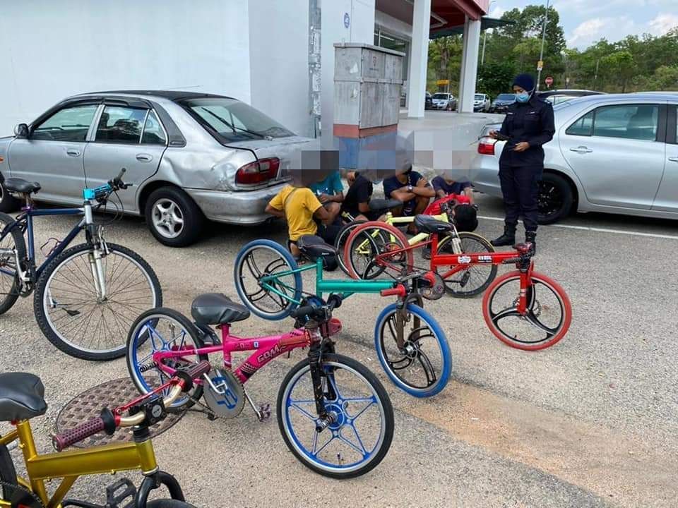 basikal lajak,ditahan polis
