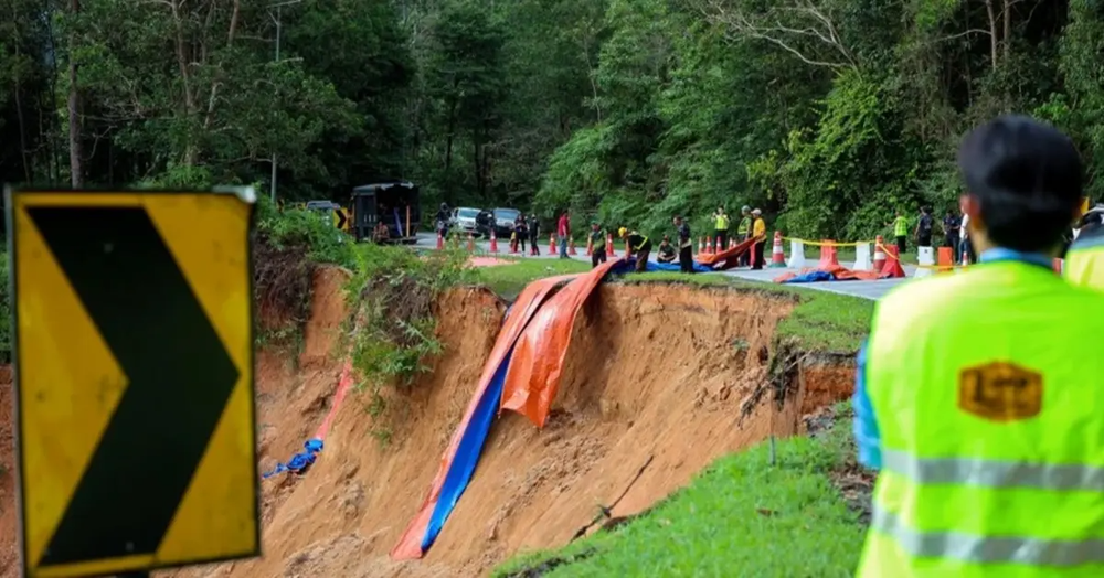 camping site landslide batang kali road closure