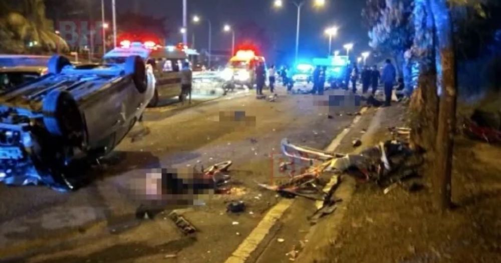 kemalangan maut,basikal lajak,johor bahru