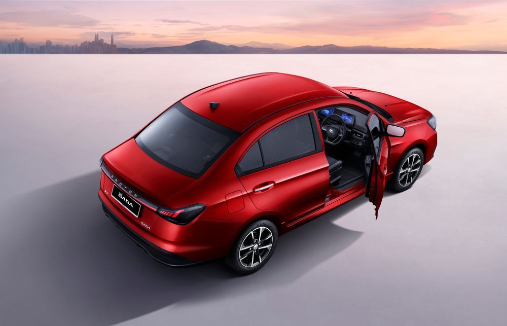 proton saga mc3 2025 2026 exterior red rearview