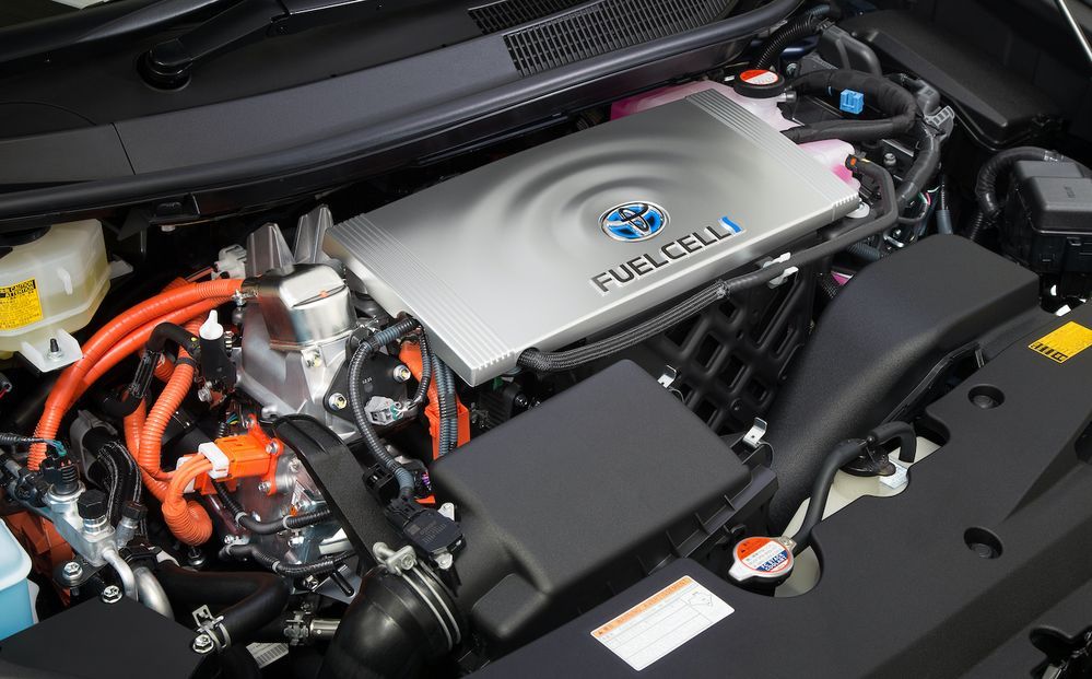 Toyota Mirai FCEV Engine Bay