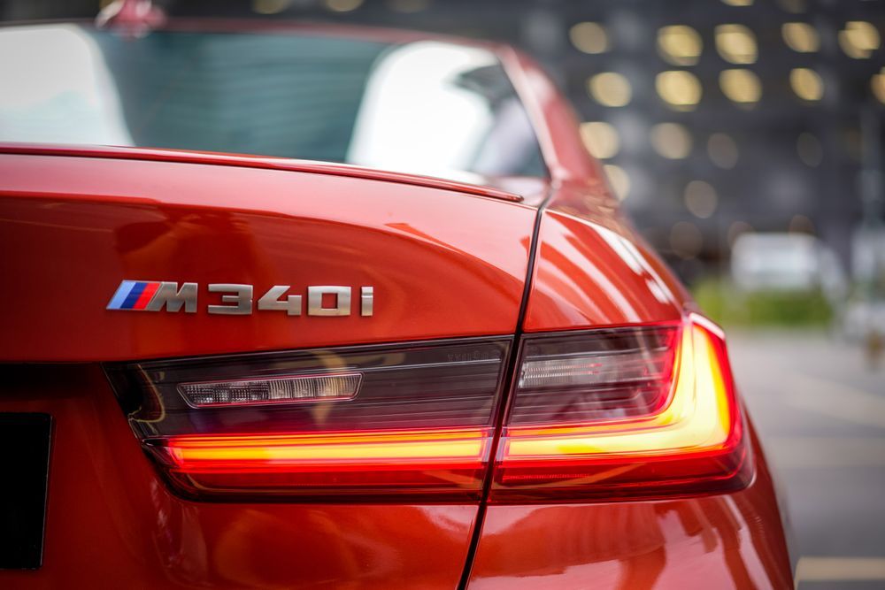 BMW M340i rear end