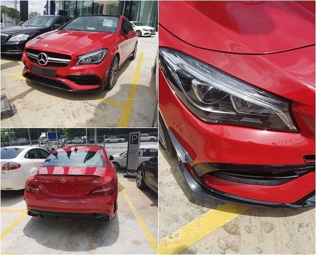 Mercedes CLA 45 AMG Shooting Brake in Petrol-Chrom spotted…