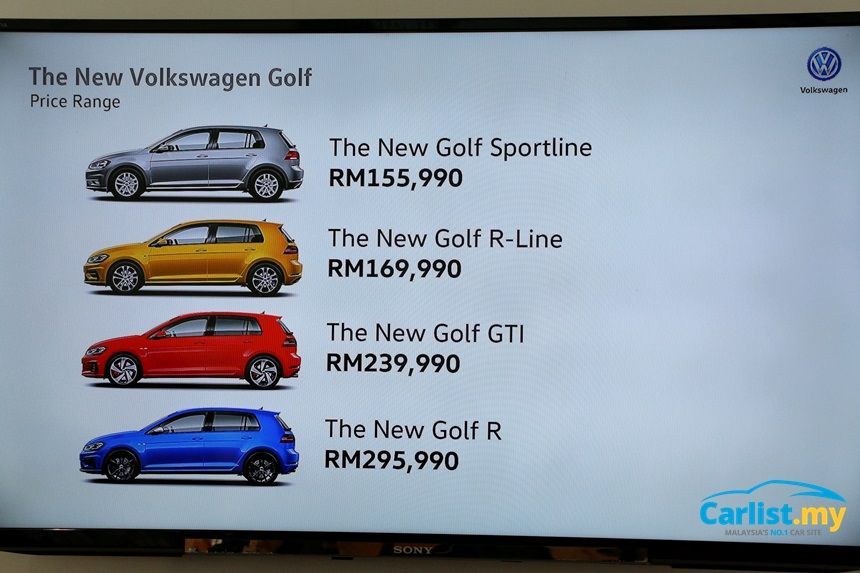 New Volkswagen Golf Mk 7 5 Introduced In Malaysia Sportline R Line Gti And R From Rm 155 990 Auto News Carlist My