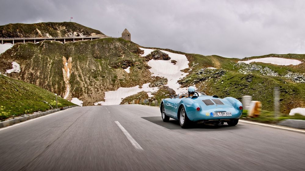 Heritage And Future Porsches Drive Up Beautiful Grossglockner 