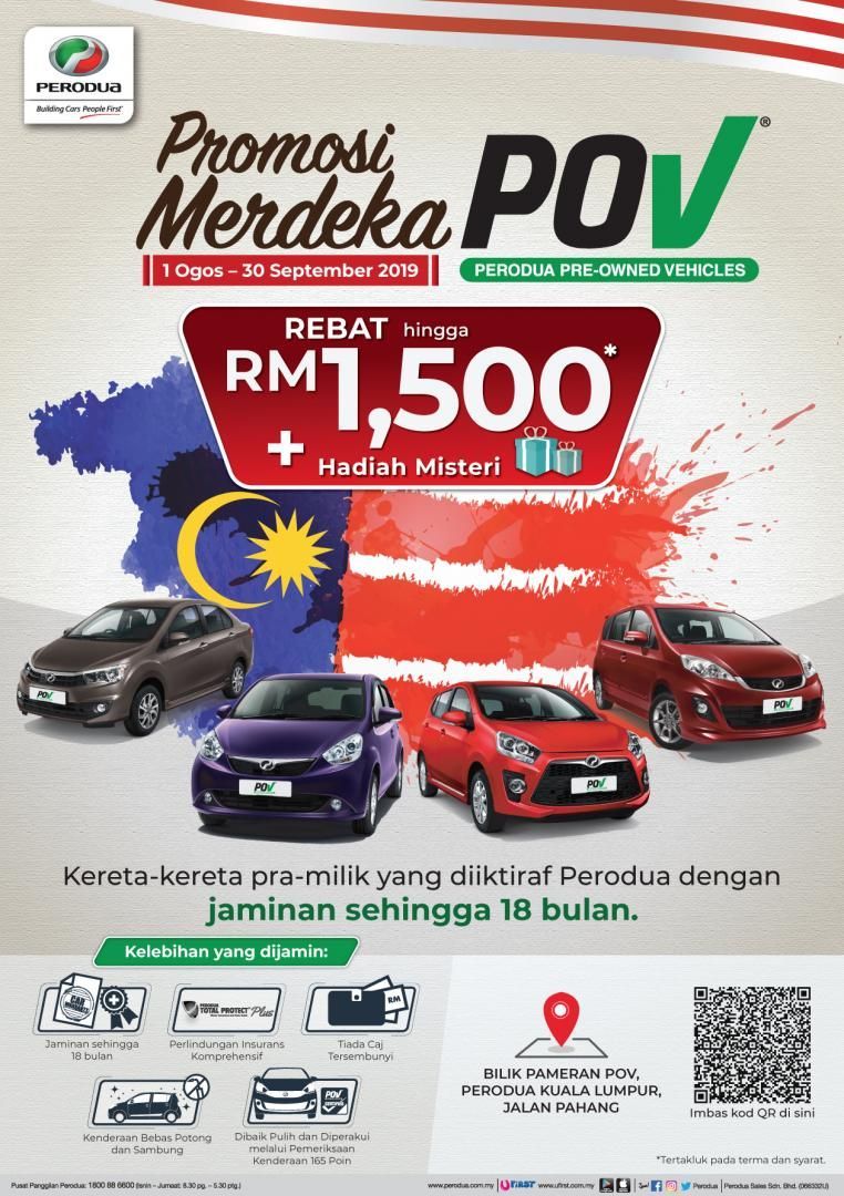 Merdeka Special! Buy A Pre-Owned Perodua, Get Cash Rebates 