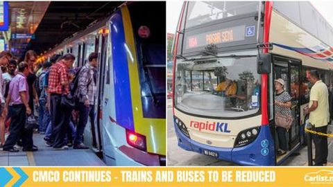 CMCO To Continue - Frequency Of Train and Buses To Be Reduced