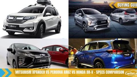 Mitsubishi Xpander VS Perodua Aruz VS Honda BR-V – Specs Comparison
