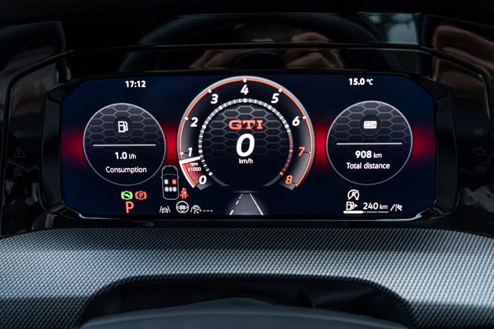 VW Golf GTI 2026 แดชบอร์ด