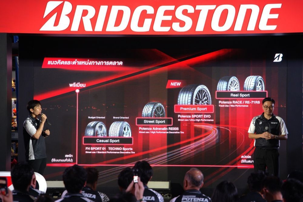 เปิดตัวยางสปอร์ตพรีเมียม BRIDGESTONE POTENZA SPORT EVO