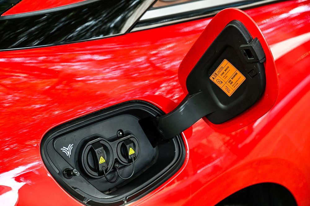 NETA GT EV Sport Car charging port