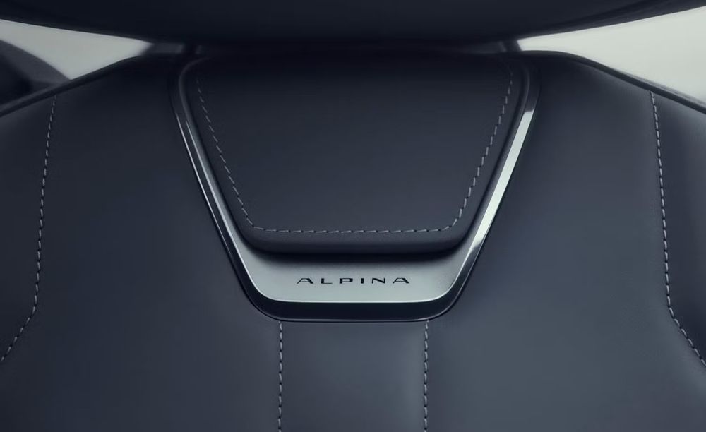 Vision BMW Alpina Concept โลโก้บนเบาะ