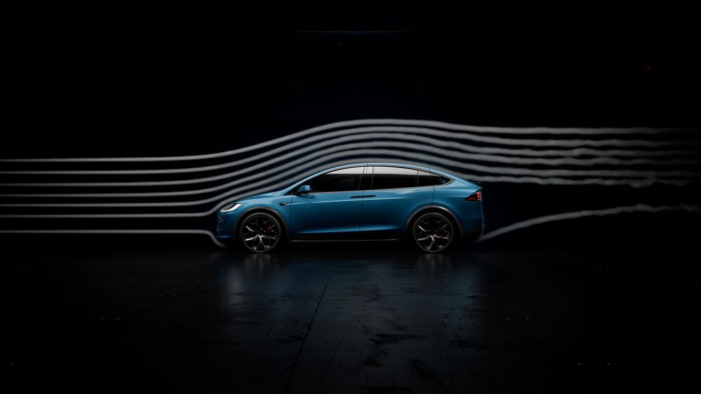 Tesla Model X 2025 Aerodynamic 