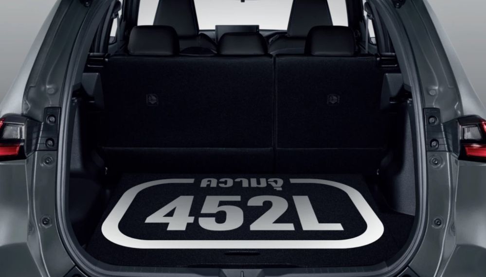 YARIS CROSS NIGHTSHADE 2025-2026 พื้นที่เก็บสัมภาระ