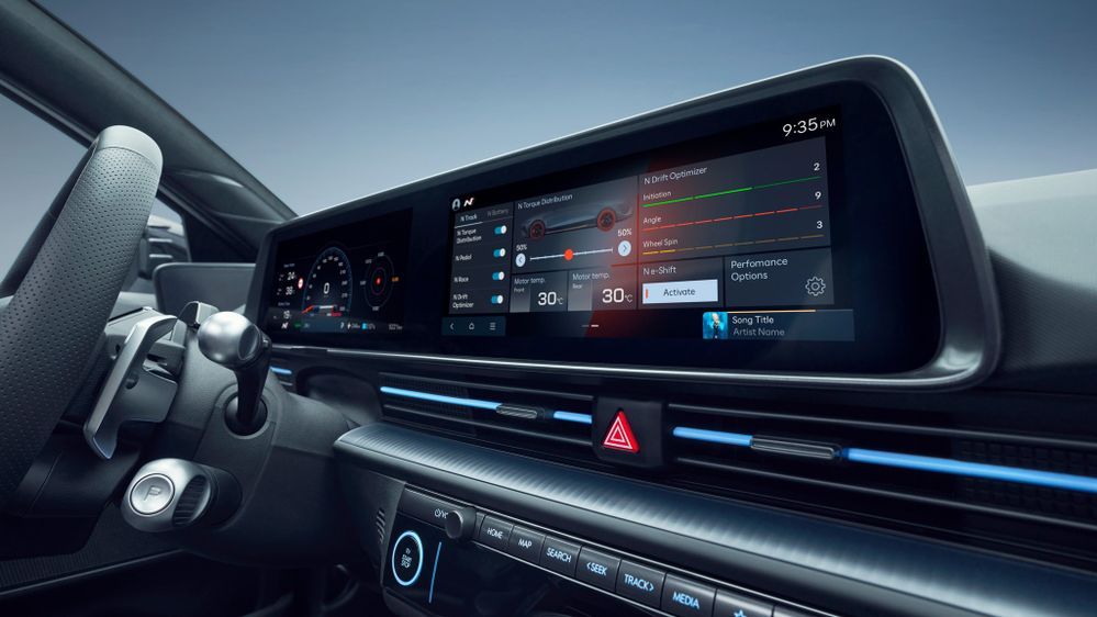 Hyundai Ioniq 6 N หน้าจออินโฟเทนเมนท์