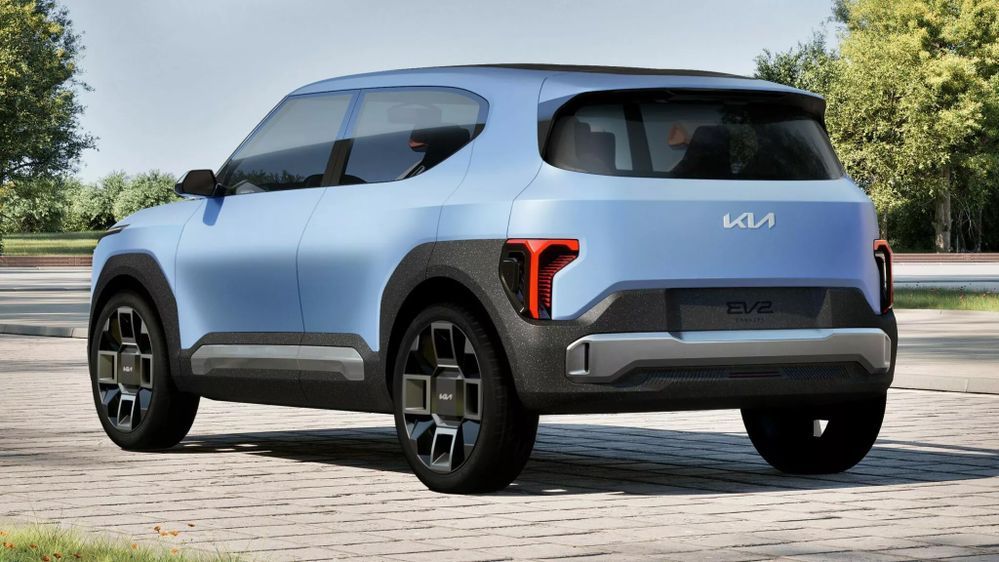 KIA EV2 Concept ภาพเรนเดอร์ด้านหลัง