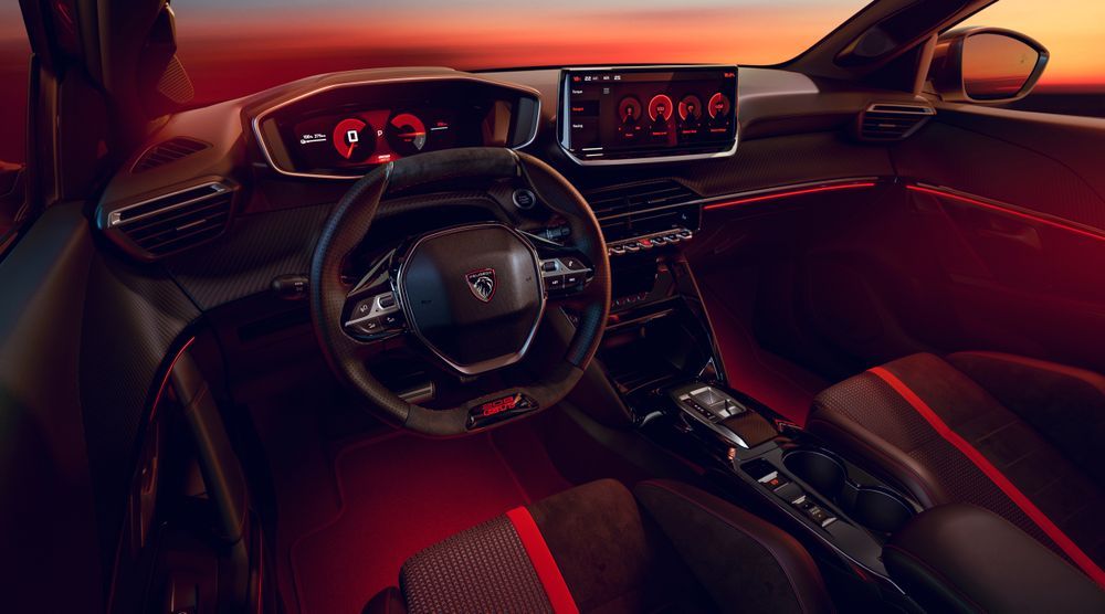 Peugeot e-208 GTi ภายในห้องโดยสาร