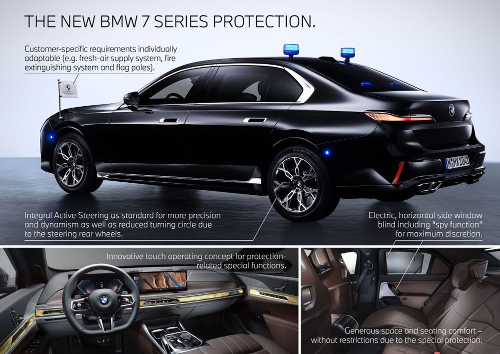 BMW i7 Protection infographic