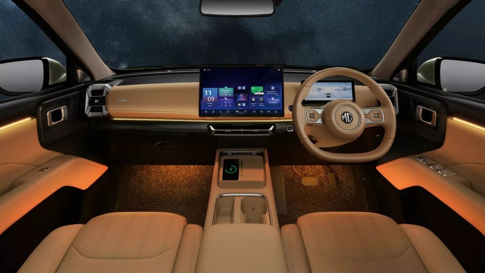 MG Hector Tomahawk ภายในห้องโดยสาร